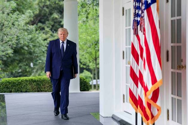 July 6, 2026, Washington, District Of Columbia, USA: US President Donald J. Trump walks from the Oval Office to deliver remarks on Trump Accounts at a Rose Garden Club luncheon at the White House in Washington, DC, USA, 06 July 2026. Trump Accounts grant eligible US children born between 2026 and 2028 000.00 to fund Ã¢â‚¬oestarterÃ¢â‚¬Â IRAs Washington USA - ZUMAs152 20260706_faa_s152_096 Copyright: xShawnxThewx-xPoolxviaxCNPx