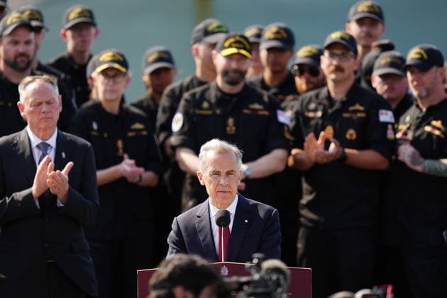July 6, 2026, Halifax, Ns, Canada: Prime Minister Mark Carney makes an announcement at HMC Dockyard in Halifax on Monday, July 6, 2026. Halifax Canada  - ZUMAc35_ 20260706_zaf_c35_072 Copyright: xDarrenxCalabresex