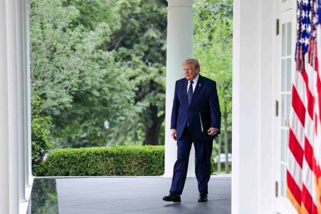 US President Donald J. Trump walks from the Oval Office to deliver remarks on Trump Accounts at a Rose Garden Club luncheon at the White House in Washington, DC, USA, 06 July 2026. Trump Accounts grant eligible US children born between 2026 and 2028 $1000.00 to fund starter IRAs. Copyright: xShawnxThewx xPoolxviaxCNPx MediaPunchx