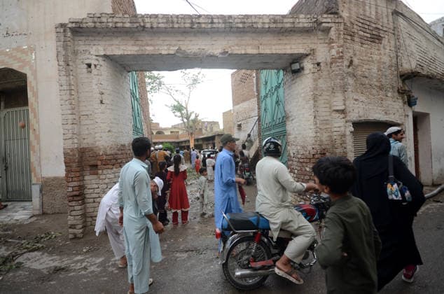July 6, 2026, Peshawar, Peshawar, Pakistan: Severe Storm and Heavy Rain Lash Peshawar, Leaving Widespread Damage and Multiple Injuries..Peshawar, Pakistan, July, 06: Torrential rain and a powerful windstorm caused widespread destruction across Peshawar, uprooting trees, damaging homes, and flooding major roads. In one incident, the collapse of a house roof left four women and several children seriously injured. Streets in several areas were submerged, resembling ponds and disrupting daily life as rescue and emergency teams responded to the affected locations. Peshawar Pakistan  - ZUMAa217 20260706_znp_a217_028 Copyright: xHussainxAlix