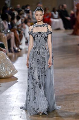 PFW Haute Couture Tony Ward Runway JR A model walks the runway at the Tony Ward show during Haute Couture Fashion Week in Paris, France, on 6 July 2026. Photo by Julien Reynaud APS-Medias ABACAPRESS.COM Paris France  Copyright: xReynaudxJulien APS-Medias ABACAx