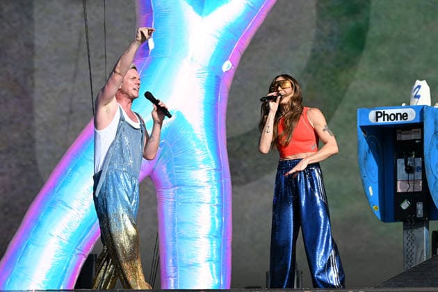 Scissor Sisters performing at British Summertime in London LONDON, ENGLAND - JULY 05: Jake Shears of ™Scissor Sisters™ and Melanie C performing at British Summertime, Hyde Park on July 05, 2026 in London, England. CAP MAR MAR Great Britain UK Copyright: xMartinxHarris CapitalxPicturesx