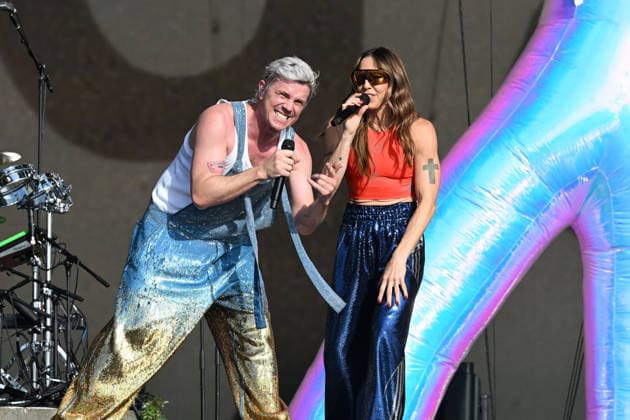 Scissor Sisters performing at British Summertime in London LONDON, ENGLAND - JULY 05: Jake Shears of ™Scissor Sisters™ and Melanie C performing at British Summertime, Hyde Park on July 05, 2026 in London, England. CAP MAR MAR Great Britain UK Copyright: xMartinxHarris CapitalxPicturesx