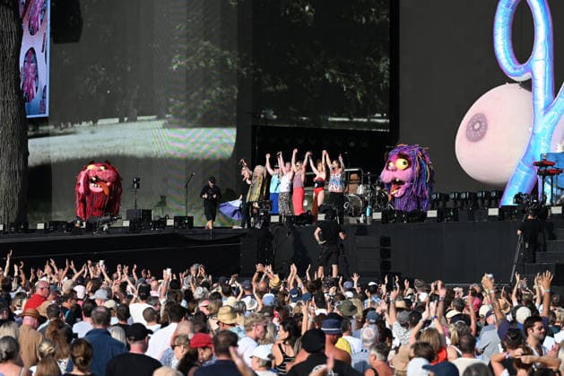 Scissor Sisters performing at British Summertime in London LONDON, ENGLAND - JULY 05: Babydaddy, Jake Shears and Del Marquisof ™Scissor Sisters™ performing at British Summertime, Hyde Park on July 05, 2026 in London, England. CAP MAR MAR Great Britain UK Copyright: xMartinxHarris CapitalxPicturesx