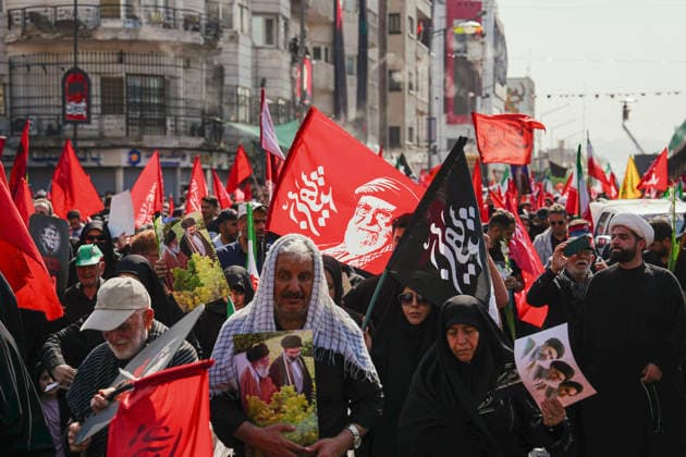 Tehran Funeral Procession For Khamenei Mourners take part in the funeral procession of Iran s slain supreme leader Ali Khamenei and his family members in Tehran, Iran, July 6, 2026. Vast crowds gathered for the funeral procession of Iran s slain supreme leader Ali Khamenei in Tehran on July 6, with authorities estimating millions were on the streets in numbers that could rival those of his predecessor s farewell nearly four decades ago. Tehran Tehran Iran Copyright: xArezoox
