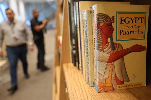 Grand Egyptian Museum Opens New Research Library in Giza CAIRO, Egypt July 6, 2026: Visitors and officials attend the official opening of the Grand Egyptian Museum (GEM) Library in Giza, Egypt, July 6, 2026. The library, established in cooperation with the French Government, houses approximately 17,000 books and volumes specializing in Egyptology, archaeology, history, museum studies, conservation and cultural heritage. Designed to serve researchers, academics and museum professionals, the library forms part of the Grand Egyptian Museum s educational and research facilities. Giza Egypt Copyright: x xMahmoudxAhmedxabdxelghanyx xJNAxPressx
