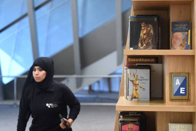 Grand Egyptian Museum Opens New Research Library in Giza CAIRO, Egypt July 6, 2026: Visitors and officials attend the official opening of the Grand Egyptian Museum (GEM) Library in Giza, Egypt, July 6, 2026. The library, established in cooperation with the French Government, houses approximately 17,000 books and volumes specializing in Egyptology, archaeology, history, museum studies, conservation and cultural heritage. Designed to serve researchers, academics and museum professionals, the library forms part of the Grand Egyptian Museum s educational and research facilities. Giza Egypt Copyright: x xMahmoudxAhmedxabdxelghanyx xJNAxPressx
