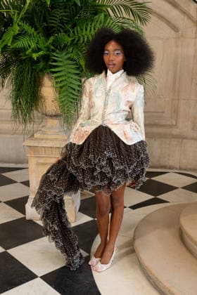 PFW - Christian Dior Photocall Flowerovlove attending the Christian Dior Haute Couture Fall Winter 2026 2027 show as part of Paris Fashion Week in Paris, France on July 06, 2025. Photo by Laurent Zabulon ABACAPRESS.COM Paris  Copyright: xZabulonxLaurent ABACAx
