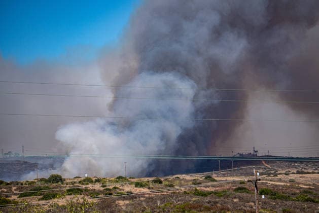 July 6, 2026, Camp Pendleton, California, USA: MASS 3 Evacuations were given for AREA 32 of Camp Pendleton on Monday, July, 6, 2026, just outside of Oceanside, California. The Pipeline Fire is at 150 acres with multiple resources attacking the line. Camp Pendleton USA  - ZUMAg219 20260706_znp_g219_008 Copyright: xJakexLeexGreenx
