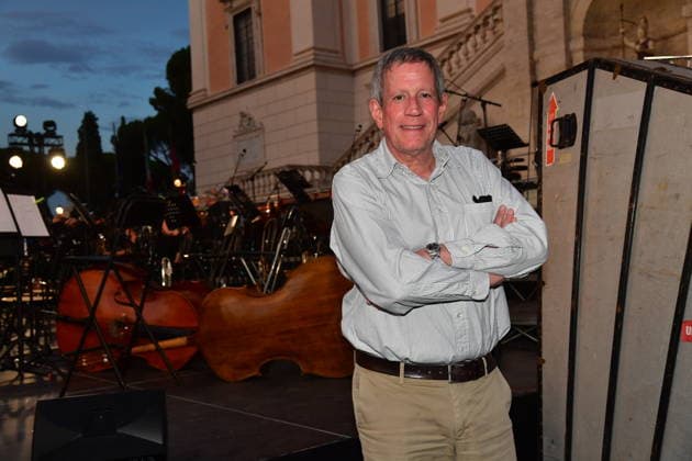 IPA86455689 - Rome, Piazza del Campidoglio: Nicola Piovani’s Tribute Concert to Ennio Morricone. Pictured: Riccardo Rossi  Copyright: xVincenzoxLandix xVincenzoxLandix 86455689