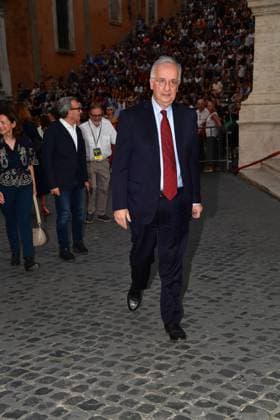 IPA86455659 - Rome, Piazza del Campidoglio: Nicola Piovani’s Tribute Concert to Ennio Morricone. Pictured: Walter Veltroni  Copyright: xVincenzoxLandix xVincenzoxLandix 86455659