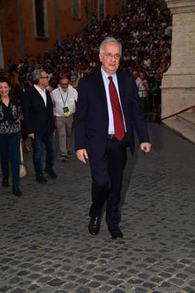 IPA86455660 - Rome, Piazza del Campidoglio: Nicola Piovani’s Tribute Concert to Ennio Morricone. Pictured: Walter Veltroni  Copyright: xVincenzoxLandix xVincenzoxLandix 86455660