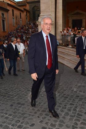 IPA86455661 - Rome, Piazza del Campidoglio: Nicola Piovani’s Tribute Concert to Ennio Morricone. Pictured: Walter Veltroni  Copyright: xVincenzoxLandix xVincenzoxLandix 86455661
