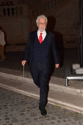 IPA86455787 - Rome, Piazza del Campidoglio: Nicola Piovani’s Tribute Concert to Ennio Morricone. Pictured: Nicola Piovani  Copyright: xVincenzoxLandix xVincenzoxLandix 86455787