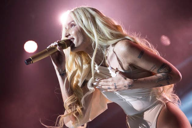 July 6, 2026, Madrid, Spain: Venezuelan-American singer Andrea Elena Mangiamarchi, known as Elena Rose performs during the concert at the La Riviera in Madrid. Madrid Spain - ZUMAs197 20260706_aaa_s197_055 Copyright: xAtilanoxGarciax