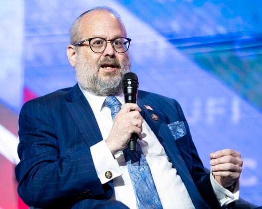 July 6, 2026, National Harbor, Maryland, USA: Ambassador Rabbi YEHUDA KAPLOUN, U.S. Special Envoy to Monitor and Combat Antisemitism, speaking at the 2026 Christians United for Israel (CUFI) Washington Summit at the Gaylord National Resort & Convention Center in National Harbor, Maryland. National Harbor USA - ZUMAb161 20260706_aap_b161_002 Copyright: xMichaelxBrochsteinx