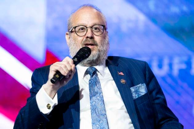 July 6, 2026, National Harbor, Maryland, USA: Ambassador Rabbi YEHUDA KAPLOUN, U.S. Special Envoy to Monitor and Combat Antisemitism, speaking at the 2026 Christians United for Israel (CUFI) Washington Summit at the Gaylord National Resort & Convention Center in National Harbor, Maryland. National Harbor USA - ZUMAb161 20260706_aap_b161_021 Copyright: xMichaelxBrochsteinx