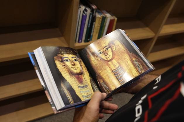 Grand Egyptian Museum Opens New Research Library in Giza CAIRO, Egypt July 6, 2026: Visitors and officials attend the official opening of the Grand Egyptian Museum (GEM) Library in Giza, Egypt, July 6, 2026. The library, established in cooperation with the French Government, houses approximately 17,000 books and volumes specializing in Egyptology, archaeology, history, museum studies, conservation and cultural heritage. Designed to serve researchers, academics and museum professionals, the library forms part of the Grand Egyptian Museum s educational and research facilities. Giza Egypt Copyright: x xMahmoudxAhmedxabdxelghanyx xJNAxPressx
