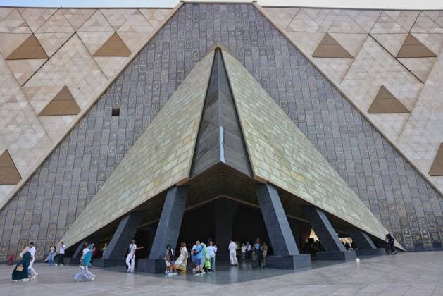 Grand Egyptian Museum Opens New Research Library in Giza CAIRO, Egypt July 6, 2026: Visitors and officials attend the official opening of the Grand Egyptian Museum (GEM) Library in Giza, Egypt, July 6, 2026. The library, established in cooperation with the French Government, houses approximately 17,000 books and volumes specializing in Egyptology, archaeology, history, museum studies, conservation and cultural heritage. Designed to serve researchers, academics and museum professionals, the library forms part of the Grand Egyptian Museum s educational and research facilities. Giza Egypt Copyright: x xMahmoudxAhmedxabdxelghanyx xJNAxPressx