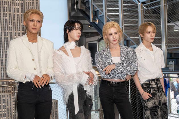 July 6, 2026, New York, New York, USA: XLOV members HYUN, RUI, WUMUTI and HARU visit the Empire State Building in New York to celebrate their first visit to the US as a group. 6 July 2026 New York USA  - ZUMAa265 20260706_zep_a265_005 Copyright: xEricxAcquayex