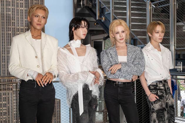 July 6, 2026, New York, New York, USA: XLOV members HYUN, RUI, WUMUTI and HARU visit the Empire State Building in New York to celebrate their first visit to the US as a group. 6 July 2026 New York USA - ZUMAa265 20260706_zep_a265_006 Copyright: xEricxAcquayex