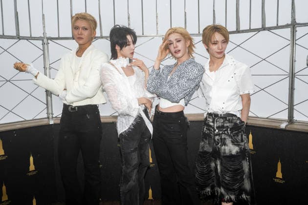 July 6, 2026, New York, New York, USA: XLOV members HYUN, RUI, WUMUTI and HARU visit the Empire State Building in New York to celebrate their first visit to the US as a group. 6 July 2026 New York USA  - ZUMAa265 20260706_zep_a265_011 Copyright: xEricxAcquayex
