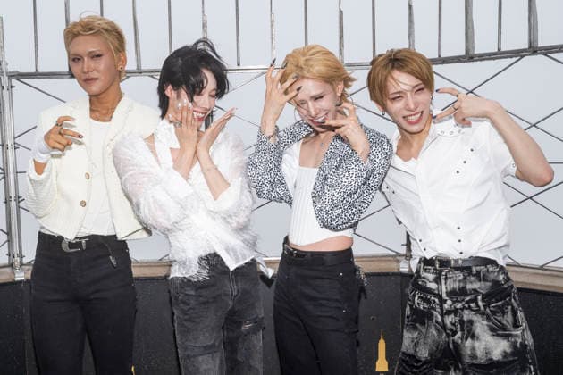 July 6, 2026, New York, New York, USA: XLOV members HYUN, RUI, WUMUTI and HARU visit the Empire State Building in New York to celebrate their first visit to the US as a group. 6 July 2026 New York USA - ZUMAa265 20260706_zep_a265_018 Copyright: xEricxAcquayex