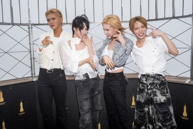 July 6, 2026, New York, New York, USA: XLOV members HYUN, RUI, WUMUTI and HARU visit the Empire State Building in New York to celebrate their first visit to the US as a group. 6 July 2026 New York USA - ZUMAa265 20260706_zep_a265_019 Copyright: xEricxAcquayex