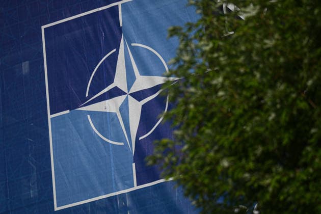 Ahead of 36th NATO Summit in Ankara ANKARA, TURKIYE - JULY 07: A view of the NATO flag at ATO Congresium, where a part of 36th NATO Heads of State and Government Summit will be held in Ankara, Turkiye, on July 07, 2026. Akin Celiktas Anadolu Ankara Turkey. Editorial use only. Please get in touch for any other usage.  Copyright: x2026xAnadoluxAkinxCeliktasx