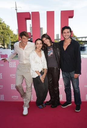 Lucas Barski, Carmen Kassovitz (daughter of Mathieu Kassovitz), Vittoria of Savoy (daughter ofEmmanuel Philibert and Clotilde Courau, and Baptiste Masseline. Photocall at the Prime Video Elle Summer Party at the Noti Club in Paris on July 6, 2026. Coadic Guirec, Bestimage. Photocall at the Prime Video Elle Summer Party at the Noti Club in Paris on July 6, 2026. Paris, France  Copyright: xCOADICxGUIRECx xBESTIMAGExCOADICxGUIRECx xBESTIMAGEx