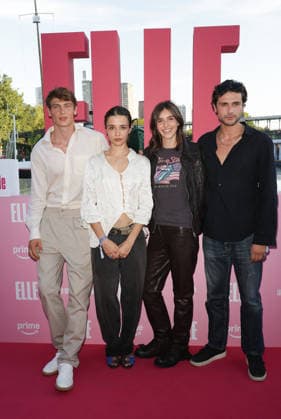 Lucas Barski, Carmen Kassovitz (daughter of Mathieu Kassovitz), Vittoria of Savoy (daughter ofEmmanuel Philibert and Clotilde Courau, and Baptiste Masseline. Photocall at the Prime Video Elle Summer Party at the Noti Club in Paris on July 6, 2026. Coadic Guirec, Bestimage. Photocall at the Prime Video Elle Summer Party at the Noti Club in Paris on July 6, 2026. Paris, France  Copyright: xCOADICxGUIRECx xBESTIMAGExCOADICxGUIRECx xBESTIMAGEx