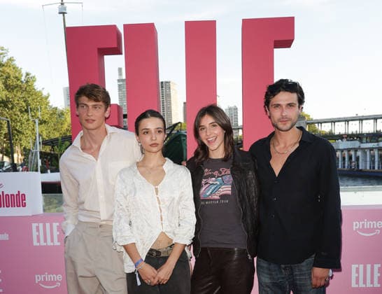 Lucas Barski, Carmen Kassovitz (daughter of Mathieu Kassovitz), Vittoria of Savoy (daughter ofEmmanuel Philibert and Clotilde Courau, and Baptiste Masseline. Photocall at the Prime Video Elle Summer Party at the Noti Club in Paris on July 6, 2026. Coadic Guirec, Bestimage. Photocall at the Prime Video Elle Summer Party at the Noti Club in Paris on July 6, 2026. Paris, France  Copyright: xCOADICxGUIRECx xBESTIMAGExCOADICxGUIRECx xBESTIMAGEx