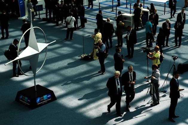 NATO Heads of State and Government Summit in Ankara ANKARA, TURKIYE - JULY 7: An interior view of ATO Congresium where the 36th NATO Heads of State and Government Summit will be held in Ankara, Turkiye, on July 7, 2026. The high-level international event hosted by Turkiye will bring together the heads of state and government from all 32 NATO member nations. Alongside world leaders, thousands of diplomats, journalists, and invited guests will be hosted in the capital city throughout the summit, with a significant portion of the official programs scheduled to take place inside this venue. Dilara Irem Sancar Anadolu Ankara Turkey. Editorial use only. Please get in touch for any other usage.  Copyright: x2026xAnadoluxDilaraxIremxSancarx