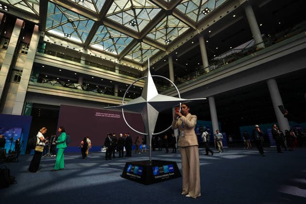 NATO Heads of State and Government Summit in Ankara ANKARA, TURKIYE - JULY 7: An interior view of ATO Congresium where the 36th NATO Heads of State and Government Summit will be held in Ankara, Turkiye, on July 7, 2026. The high-level international event hosted by Turkiye will bring together the heads of state and government from all 32 NATO member nations. Alongside world leaders, thousands of diplomats, journalists, and invited guests will be hosted in the capital city throughout the summit, with a significant portion of the official programs scheduled to take place inside this venue. Dilara Irem Sancar Anadolu Ankara Turkey. Editorial use only. Please get in touch for any other usage.  Copyright: x2026xAnadoluxDilaraxIremxSancarx