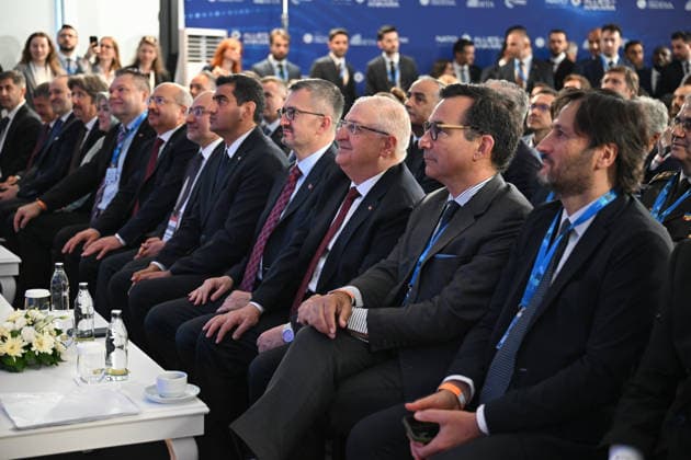 Ankara in Allies official event for 2026 NATO Summit ANKARA, TURKIYE - JULY 7: Turkish Minister of National Defense Yasar Guler (3rd R) and Head of Communications of the Presidency of the Republic of Turkiye Burhanettin Duran (4th R) attend the Ankara in Allies official event hub for the 2026 NATO Summit, co-hosted by the Munich Security Conference and the SETA Foundation, in Ankara, Turkiye on July 7, 2026. Ozkan Bilgin Anadolu Ankara Turkey. Editorial use only. Please get in touch for any other usage.  Copyright: x2026xAnadoluxOzkanxBilginx