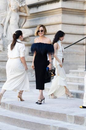 Paris Fashion Week: Arrival at the July 6 Fashion Shows Celebrities arriving at the Schiaparelli show during Paris Fashion Week 457971 2026 07 06 France Yeoh, Michelle  Copyright: xIvankaxVoisinx xStarfacex STAR_457971_021