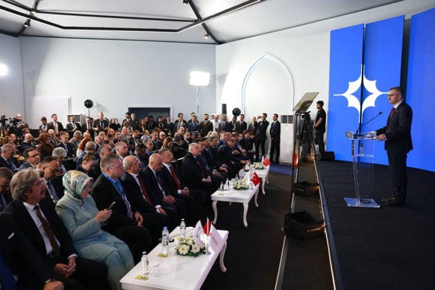 Allies in Ankara program held as part of NATO Summit in Ankara ANKARA, TURKIYE - JULY 07: Turkish Communications Director Burhanettin Duran delivers a speech during the Allies in Ankara program, organized jointly by the Republic of Turkiye Directorate of Communications , the Munich Security Conference (MSC), and the Foundation for Political, Economic and Social Research (SETA), on the sidelines of the 36th NATO Heads of State and Government Summit in Ankara, Turkiye, on July 07, 2026. Aytug Can Sencar Anadolu Ankara Turkey. Editorial use only. Please get in touch for any other usage.  Copyright: x2026xAnadoluxAytugxCanxSencarx