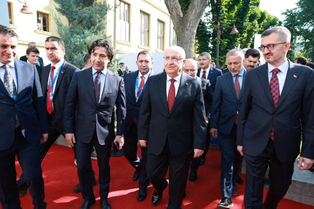 Allies in Ankara program held as part of NATO Summit in Ankara ANKARA, TURKIYE - JULY 07: Turkish National Defense Minister Yasar Guler and Turkish Communications Director Burhanettin Duran attend the Allies in Ankara program, organized jointly by The Republic of Turkiye Directorate of Communications , the Munich Security Conference (MSC), and the Foundation for Political, Economic and Social Research (SETA), as part of the 36th NATO Heads of State and Government Summit in Ankara, Turkiye, on July 07, 2026. Aytug Can Sencar Anadolu Ankara Turkey. Editorial use only. Please get in touch for any other usage.  Copyright: x2026xAnadoluxAytugxCanxSencarx