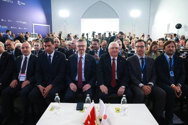 Allies in Ankara program held as part of NATO Summit in Ankara ANKARA, TURKIYE - JULY 07: Turkish National Defense Minister Yasar Guler and Turkish Communications Director Burhanettin Duran attend the Allies in Ankara program, organized jointly by the Republic of Turkiye Directorate of Communications , the Munich Security Conference (MSC), and the Foundation for Political, Economic and Social Research (SETA), as part of the 36th NATO Heads of State and Government Summit in Ankara, Turkiye, on July 07, 2026. Aytug Can Sencar Anadolu Ankara Turkey. Editorial use only. Please get in touch for any other usage.  Copyright: x2026xAnadoluxAytugxCanxSencarx
