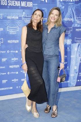 Photocall for Juan Luis Guerra concert during the Iconica Santa Lucia Sevilla Fest in Plaza de Espana, Seville, Spain. July 5, 2026 Carolina Bang and Maria Barranco Rostros conocidos en el photocall del concierto de Juan Luis Guerra durante el Iconica Santa Lucia Sevilla Fest en la Plaza de Espala de Sevilla, Espana. 5 de Julio de 2026 66 LS Cordon press Cordon Press 