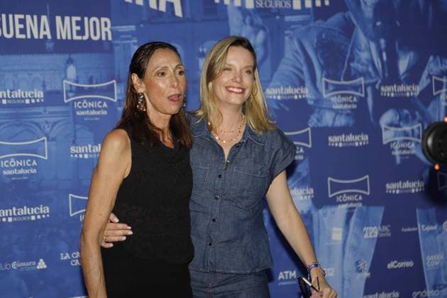 Photocall for Juan Luis Guerra concert during the Iconica Santa Lucia Sevilla Fest in Plaza de Espana, Seville, Spain. July 5, 2026 Carolina Bang and Maria Barranco Rostros conocidos en el photocall del concierto de Juan Luis Guerra durante el Iconica Santa Lucia Sevilla Fest en la Plaza de Espala de Sevilla, Espana. 5 de Julio de 2026 66 LS Cordon press Cordon Press 