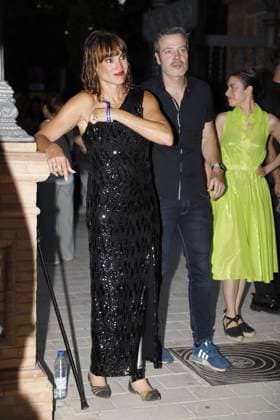 Photocall for Juan Luis Guerra concert during the Iconica Santa Lucia Sevilla Fest in Plaza de Espana, Seville, Spain. July 5, 2026 Irene Villa and David Serrato Rostros conocidos en el photocall del concierto de Juan Luis Guerra durante el Iconica Santa Lucia Sevilla Fest en la Plaza de Espala de Sevilla, Espana. 5 de Julio de 2026 66 LS Cordon press Cordon Press 