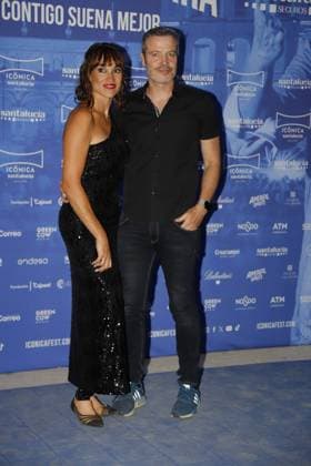 Photocall for Juan Luis Guerra concert during the Iconica Santa Lucia Sevilla Fest in Plaza de Espana, Seville, Spain. July 5, 2026 Irene Villa and David Serrato Rostros conocidos en el photocall del concierto de Juan Luis Guerra durante el Iconica Santa Lucia Sevilla Fest en la Plaza de Espala de Sevilla, Espana. 5 de Julio de 2026 66 LS Cordon press Cordon Press 