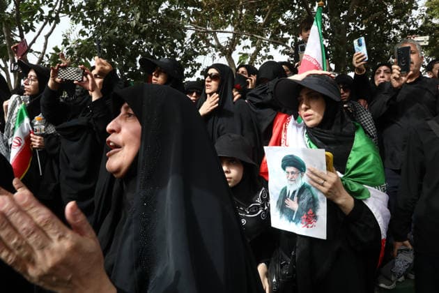 Farewell ceremony for former Iranian Supreme Leader Khamenei in Qom QOM, IRAN - JULY 07: ( RESTRICTIONS: NO Access Israel Media Persian Language TV Stations Outside Iran Strictly No Access BBC Persian VOA Persian Manoto TV Iran International TV ) Millions of Iranians, carrying flags and posters, gather from the early hours of the morning to attend farewell ceremony for the country s former Supreme Leader, Ali Khamenei, who was killed in the U.S.-Israeli attacks, in Qom, Iran, on July 07, 2026. Stringer Anadolu Qom Iran. Editorial use only. Please get in touch for any other usage.  Copyright: x2026xAnadoluxStringerx