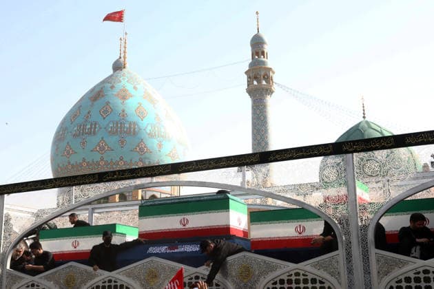 Farewell ceremony for former Iranian Supreme Leader Khamenei in Qom QOM, IRAN - JULY 07: ( RESTRICTIONS: NO Access Israel Media Persian Language TV Stations Outside Iran Strictly No Access BBC Persian VOA Persian Manoto TV Iran International TV ) Millions of Iranians, carrying flags and posters, gather from the early hours of the morning to attend farewell ceremony for the country s former Supreme Leader, Ali Khamenei, who was killed in the U.S.-Israeli attacks, in Qom, Iran, on July 07, 2026. Stringer Anadolu Qom Iran. Editorial use only. Please get in touch for any other usage.  Copyright: x2026xAnadoluxStringerx