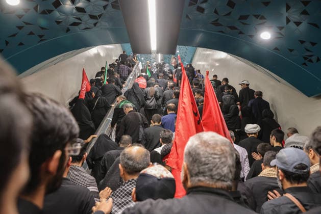 Ayatollah Ali Khamenei Mourners Massive crowds flooded the streets of Tehran stretching from Azadi Square as millions participated in the state funeral procession for the late Supreme Leader Ayatollah Ali Khamenei. Mourners accompanied the flag-draped coffins, calling for justice and revenge following the February 28 strikes  Copyright: xJackxHillx NINTCHDBPICT001093585940