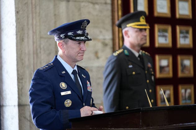 NATO Heads of State and Government Summit in Ankara ANKARA, TURKIYE - JULY 7: Chairman of the Joint Chiefs of Staff of the United States Air Force General Dan Caine signs the Anitkabir Special Book during his visit to Anitkabir ahead of the 36th NATO Heads of State and Government Summit in Ankara, Turkiye, on July 7, 2026. Berkan Cetin Anadolu Ankara Turkey. Editorial use only. Please get in touch for any other usage.  Copyright: x2026xAnadoluxBerkanxCetinx