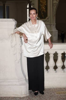 Chanel Fall Winter 2026 2027 Haute Couture photocall Carole Bouquet Photocall Chanel Haute Couture automne-hiver 2026 2027 au Grand Palais Ã Paris, le 7 juillet 2026. Chanel Fall Winter 2026 2027 Haute Couture photocall at the Grand Palais in Paris on July 7, 2026.  Copyright: xFabricexChasseryx