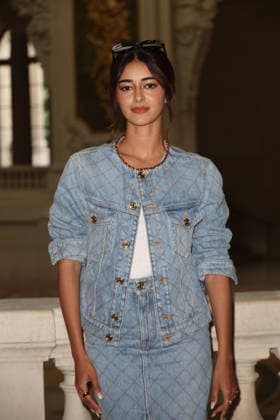 Chanel Fall Winter 2026 2027 Haute Couture photocall Ananya Panday Photocall Chanel Haute Couture automne-hiver 2026 2027 au Grand Palais Ã Paris, le 7 juillet 2026. Chanel Fall Winter 2026 2027 Haute Couture photocall at the Grand Palais in Paris on July 7, 2026.  Copyright: xFabricexChasseryx