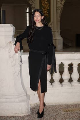 Chanel Fall Winter 2026 2027 Haute Couture photocall Hanna O Neill Photocall Chanel Haute Couture automne-hiver 2026 2027 au Grand Palais Ã Paris, le 7 juillet 2026. Chanel Fall Winter 2026 2027 Haute Couture photocall at the Grand Palais in Paris on July 7, 2026.  Copyright: xFabricexChasseryx